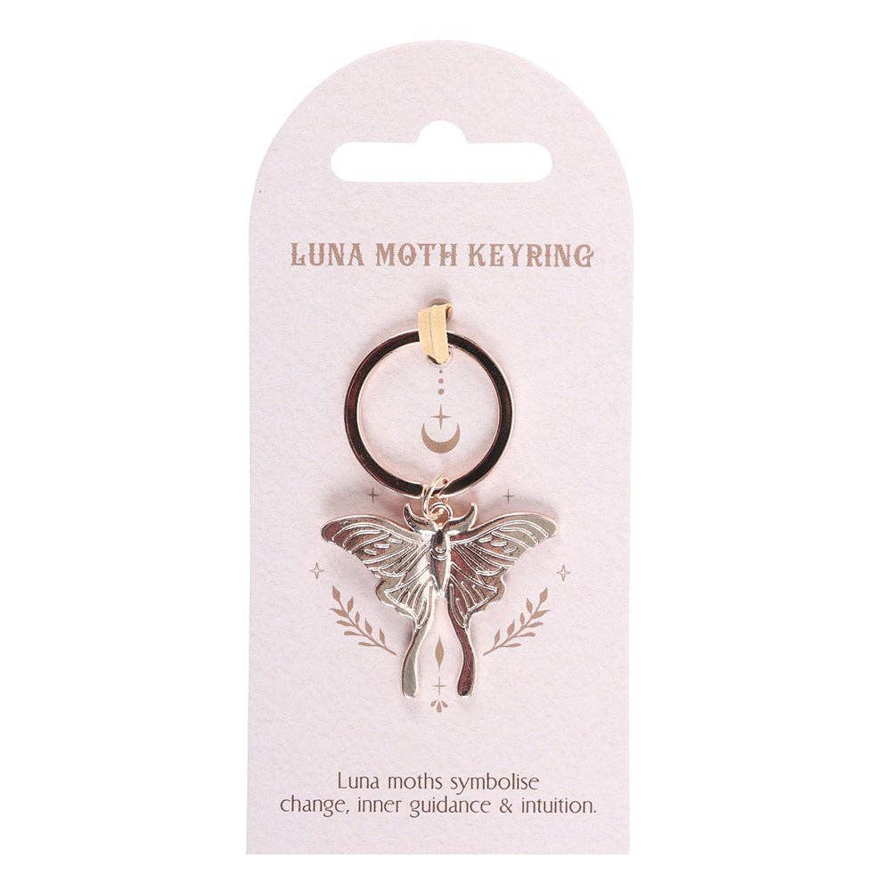 Something Different Wholesale - Light Luna Moth Keyring