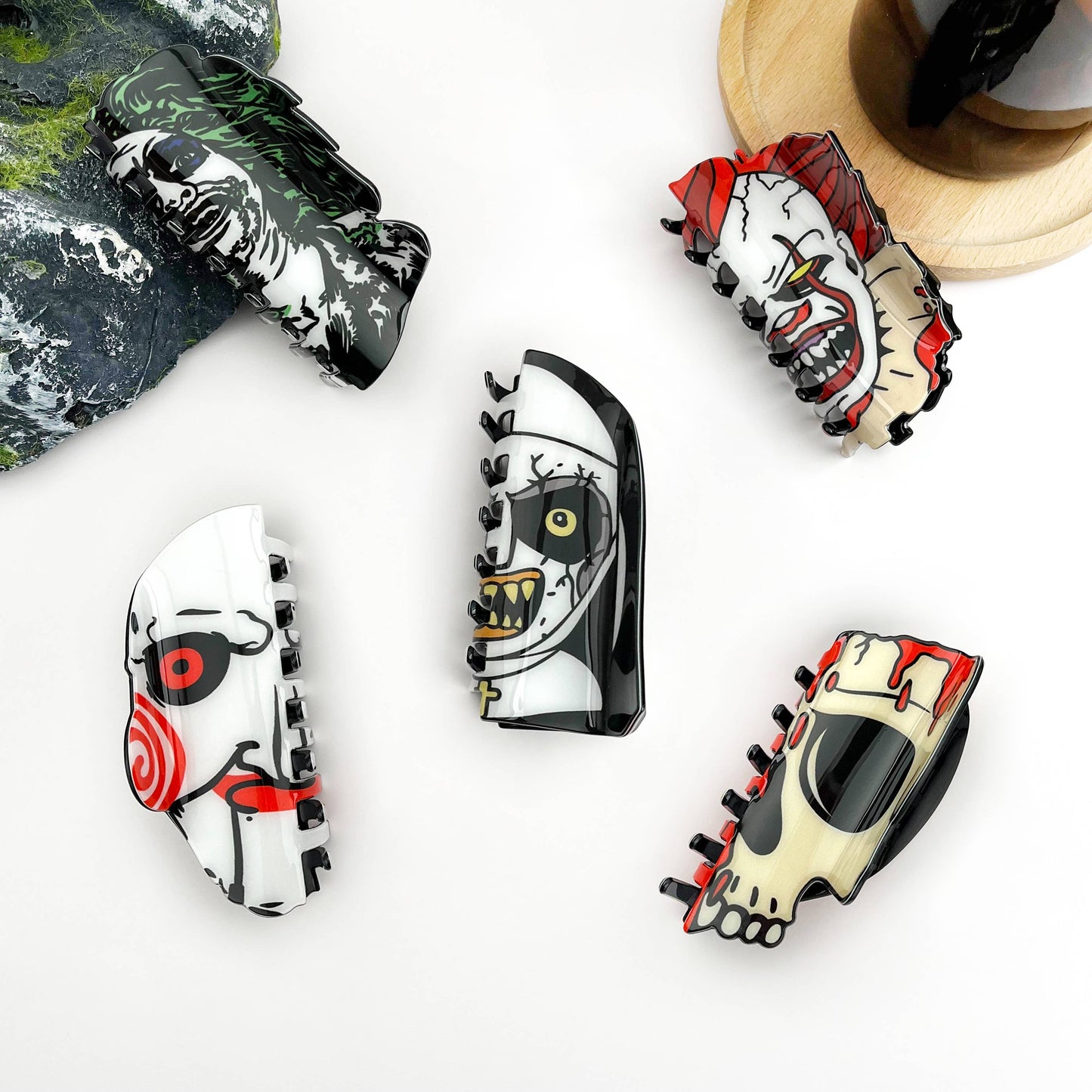 TheDivaSoap - Halloween Hair Clips, Spooky & Fun Claw Clip Collection: A