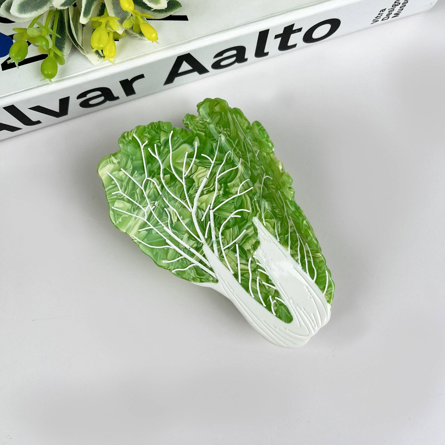 TheDivaSoap - Cabbage Claw Clip, Vegetable Hair Clip: Green