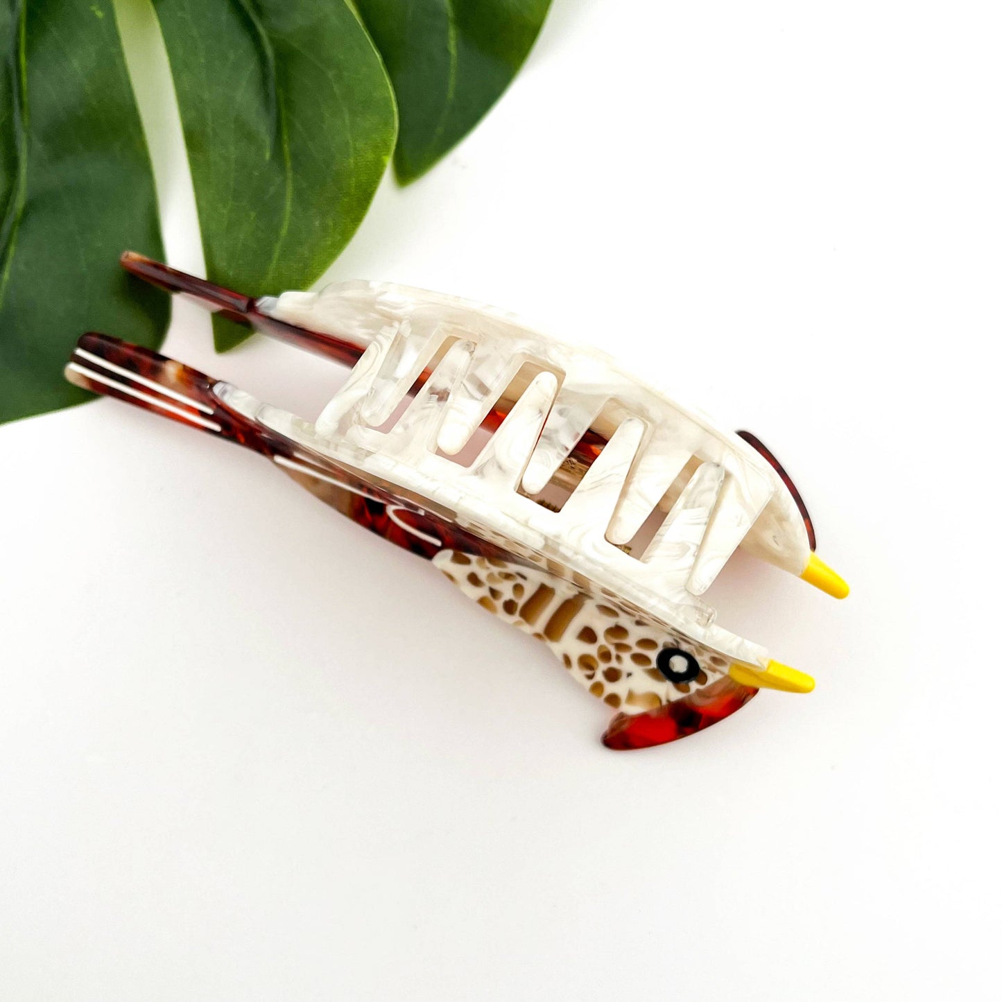 TheDivaSoap - Cute Bird Acetate Hair Claw Clip–Whimsical Animal-Inspired: Brown