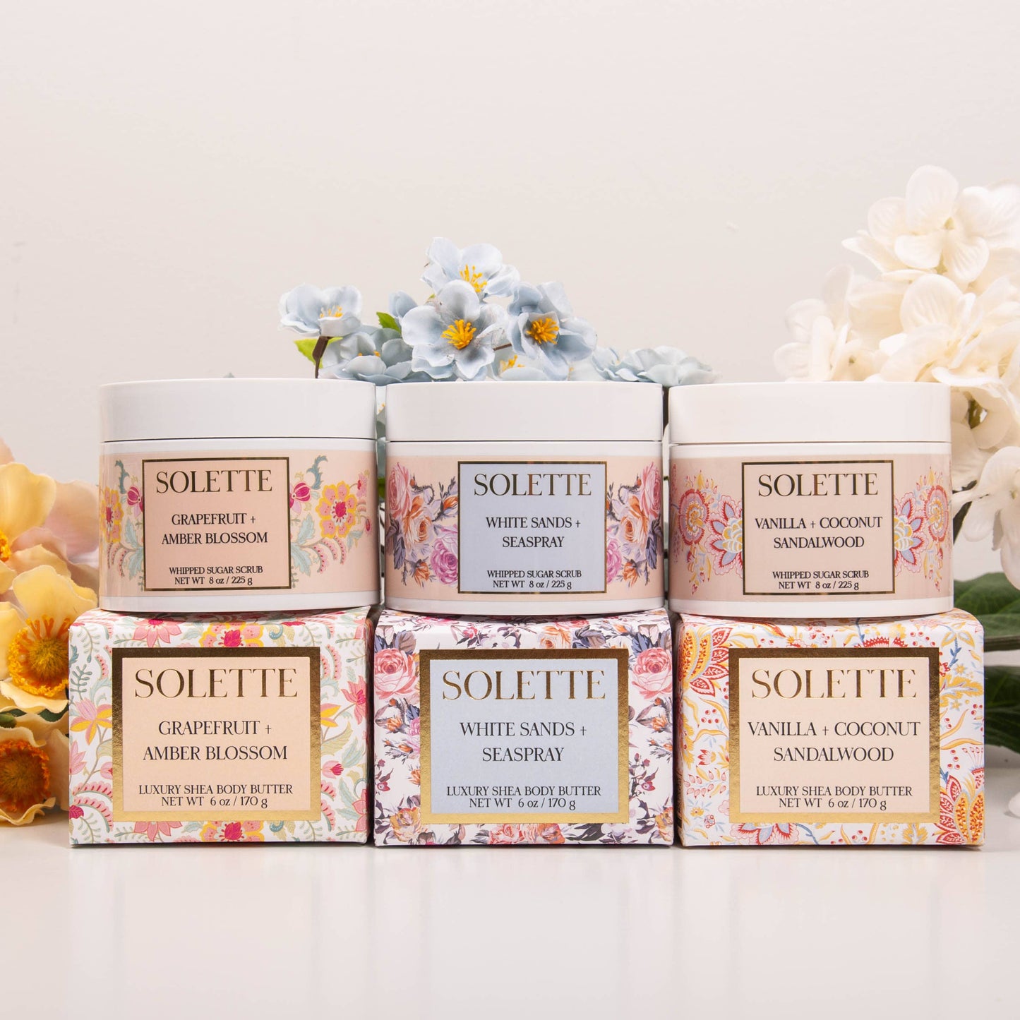 Solette - Vanilla + Coconut Sandalwood Whipped Sugar Scrub