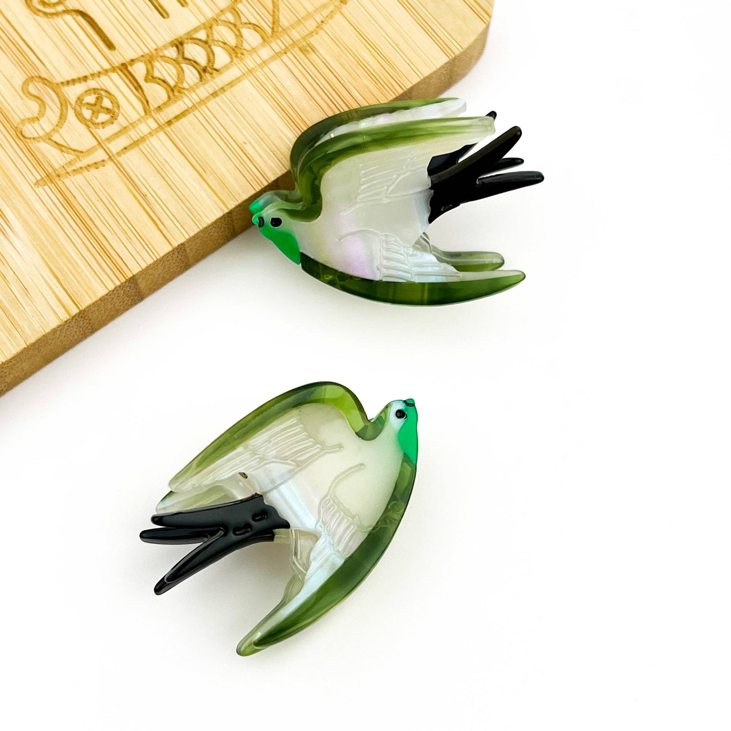 TheDivaSoap - Swallow Hair Clip, Acetate Claw Clip: Pink Small Clip