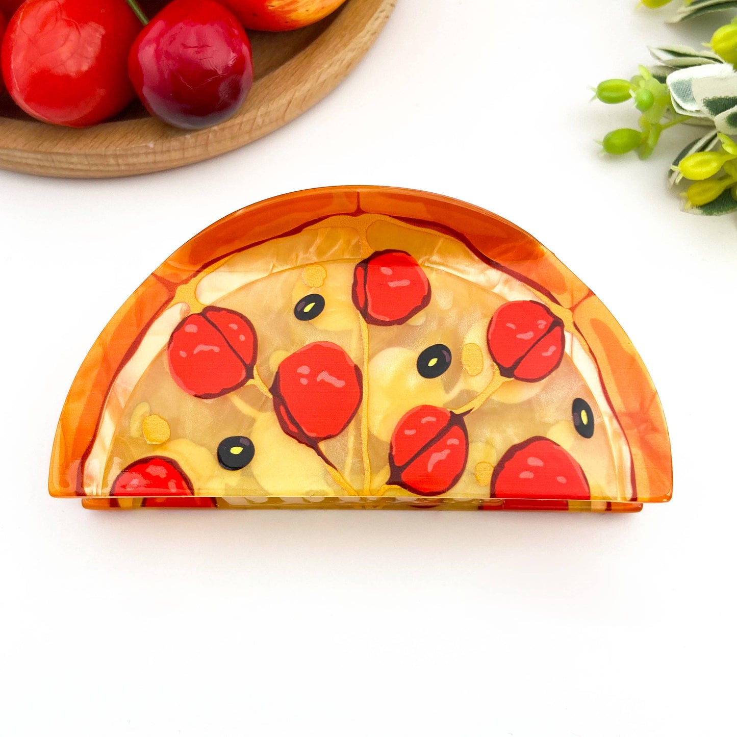 TheDivaSoap - Ham Pizza Hair Claw Clip