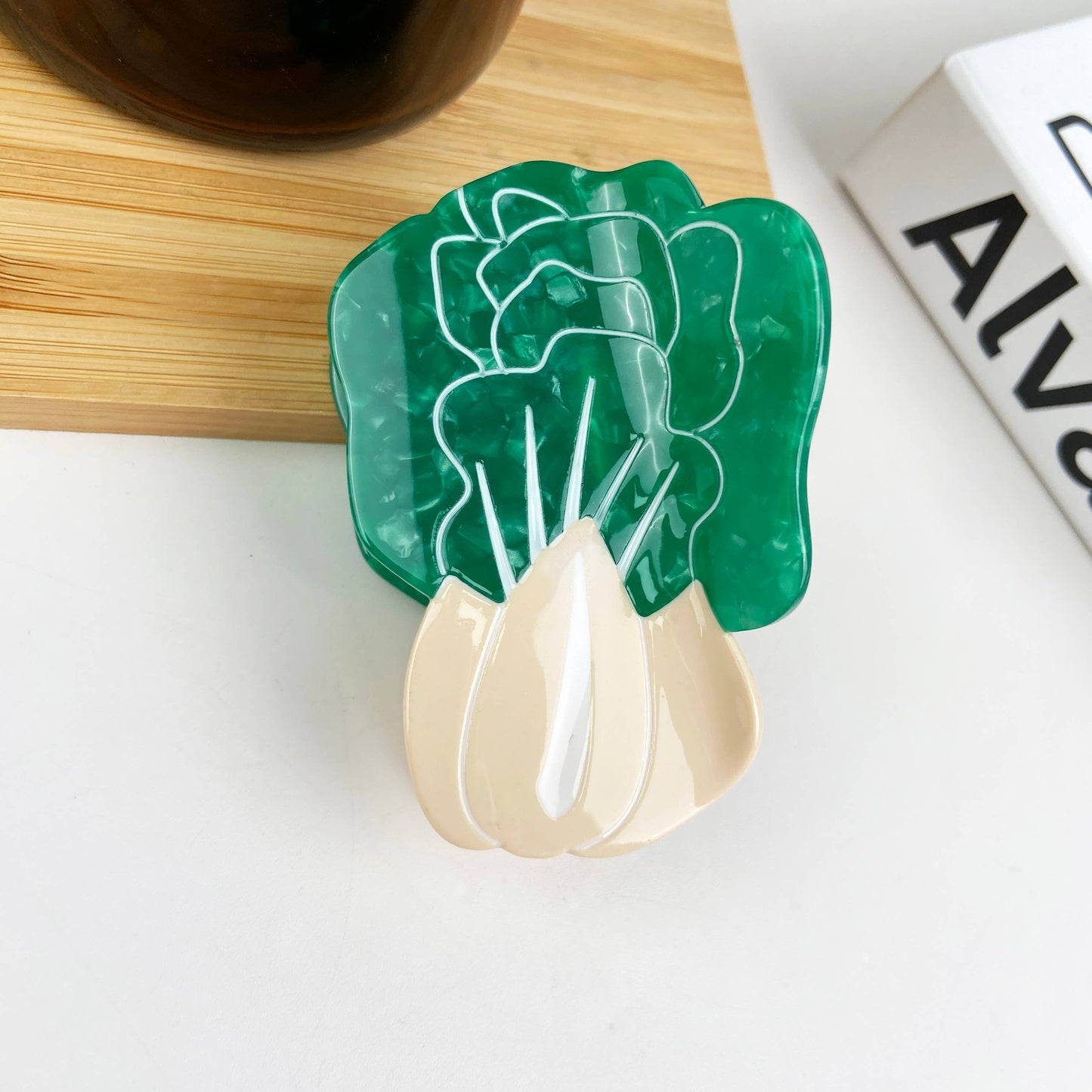 TheDivaSoap - Chili and Cabbage Claw Clip Acetate Vegetable Hair Clips: Chili