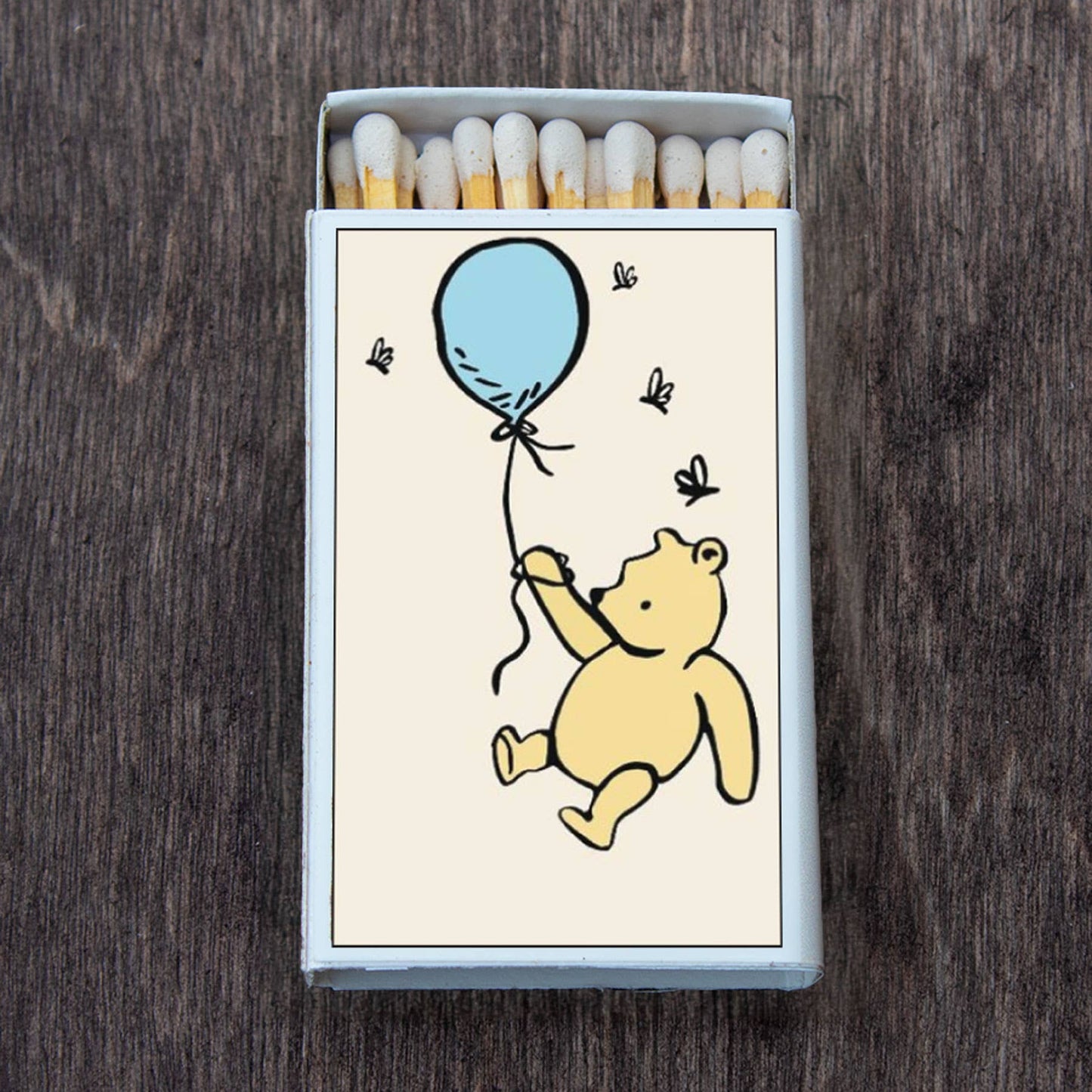 Most Amazing - Winnie the Pooh on the Balloon Matchbox • Candle Acc
