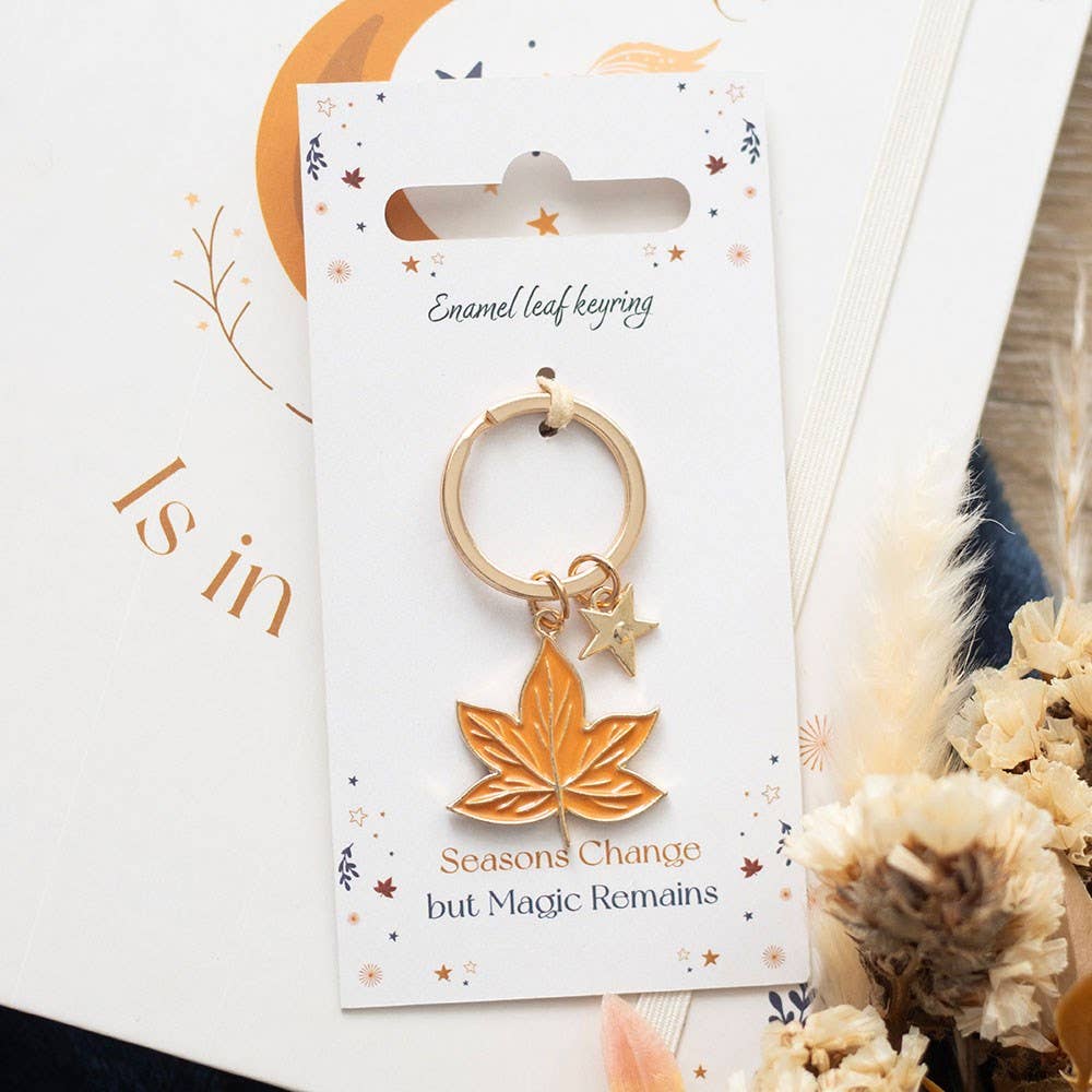 Something Different Wholesale - Autumn Magic Leaf Keyring