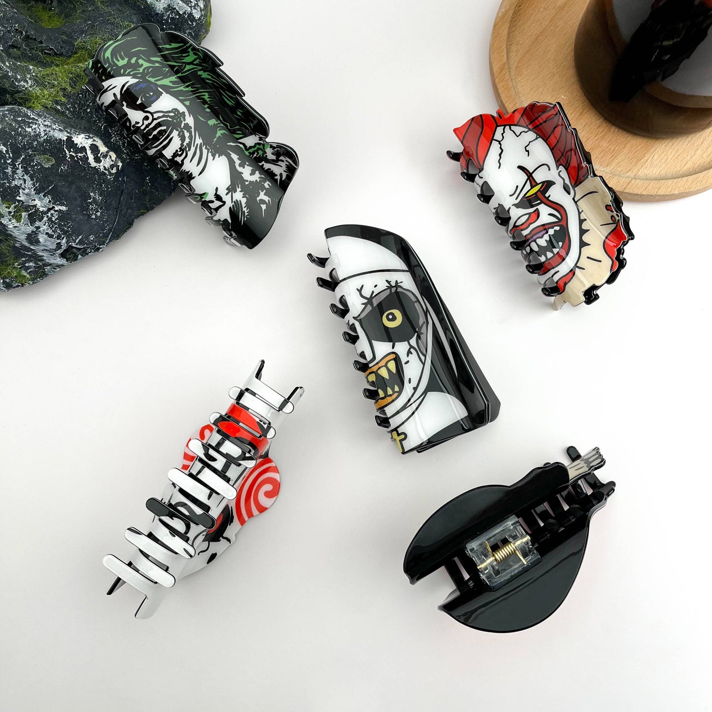 TheDivaSoap - Halloween Hair Clips, Spooky & Fun Claw Clip Collection: A