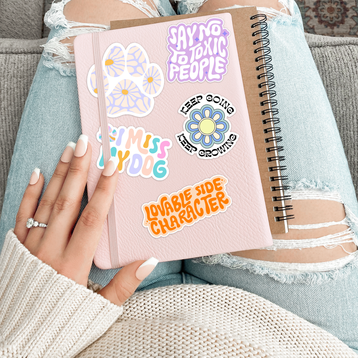 Stickers X Ashley Bexar - " Literally Just A Girl" Just a Girl Girly Cake Waterproof Vinyl Sticker