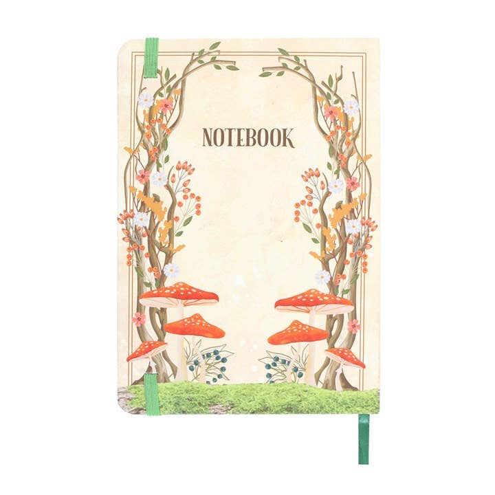 Something Different Wholesale - Enchanted Forest Mushroom A5 Notebook