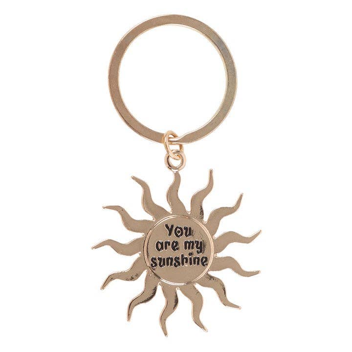 Something Different Wholesale - Gold Sun Keyring