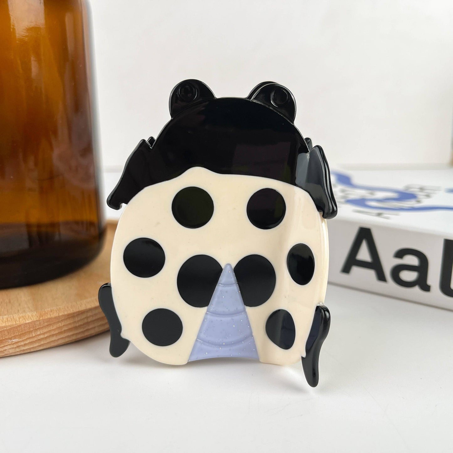TheDivaSoap - Cartoon Ladybug Hair Clip, Summer Claw Clips: Red
