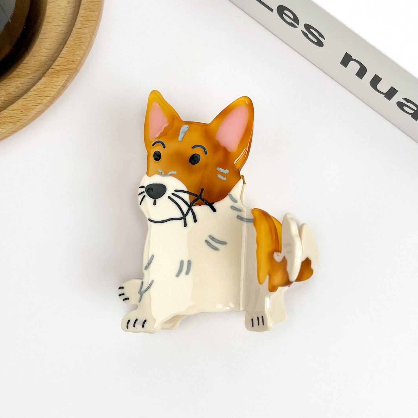 TheDivaSoap - Brown Dog Series Claw Clip, Shih Tzu Teddy Hair Clip: Teddy