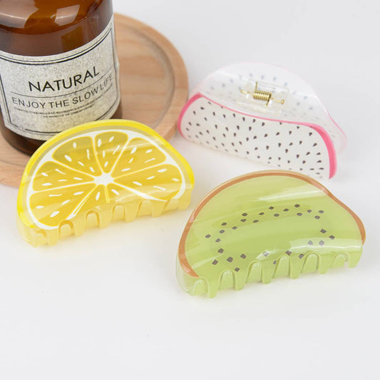TheDivaSoap - 3.34'' Cute Fruit Hair Claw Clips: Orange