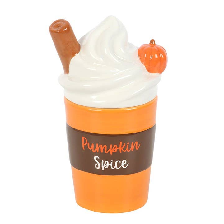 Something Different Wholesale - Fall Pumpkin Spice Latte Lidded Oil Burner and Wax Warmer