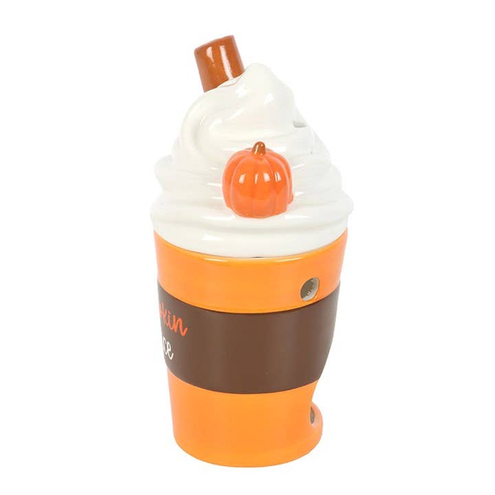 Something Different Wholesale - Fall Pumpkin Spice Latte Lidded Oil Burner and Wax Warmer