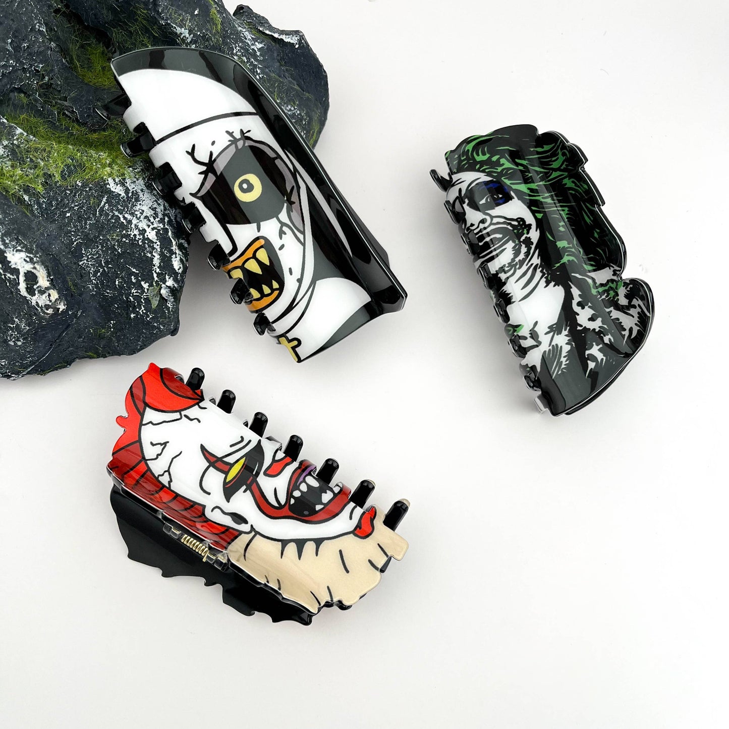 TheDivaSoap - Halloween Hair Clips, Spooky & Fun Claw Clip Collection: A