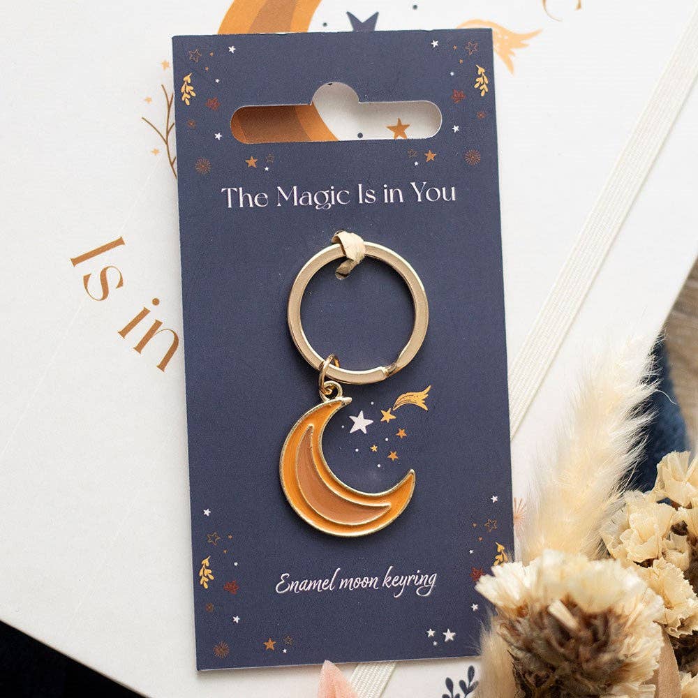 Something Different Wholesale - Autumn Magic Moon Keyring