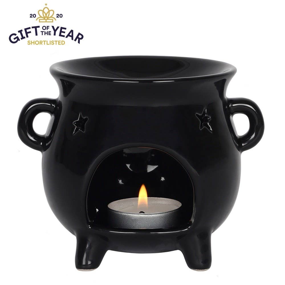 Something Different Wholesale - Gothic Black Cauldron Halloween Oil Burner and Wax Warmer