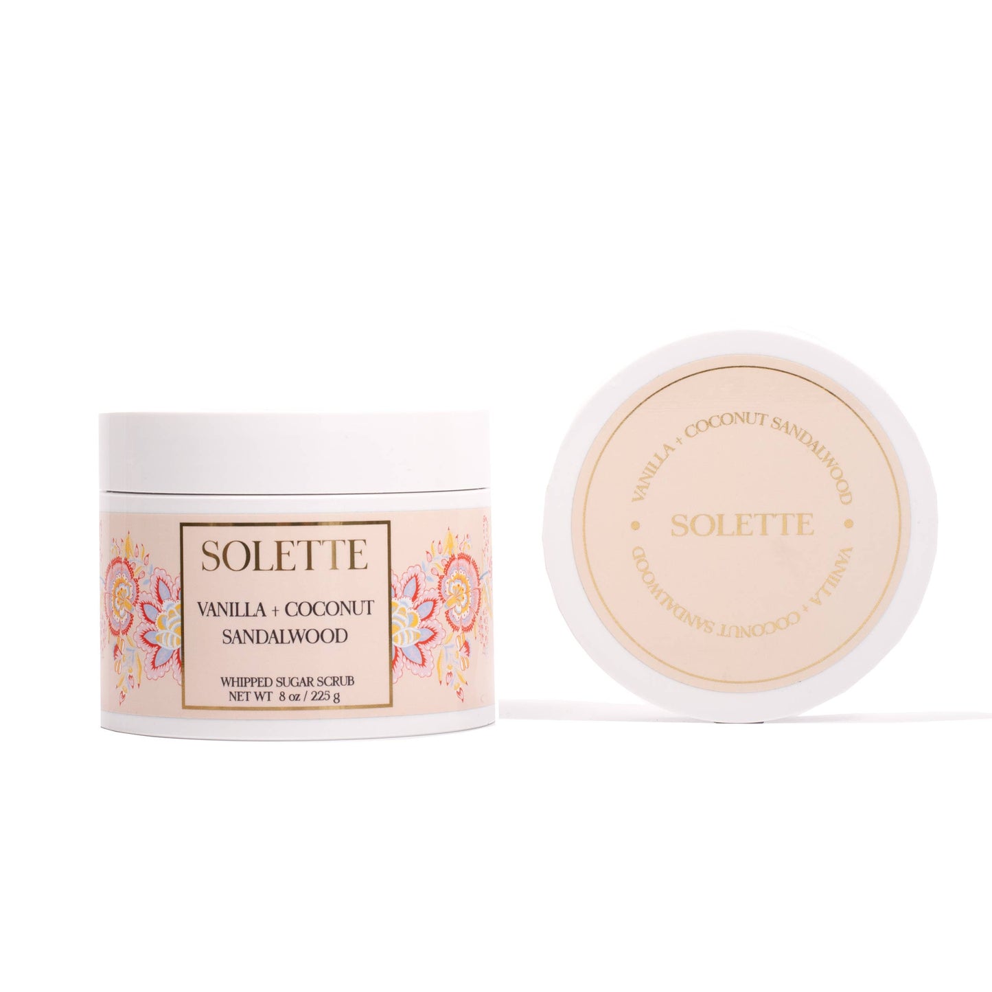 Solette - Vanilla + Coconut Sandalwood Whipped Sugar Scrub
