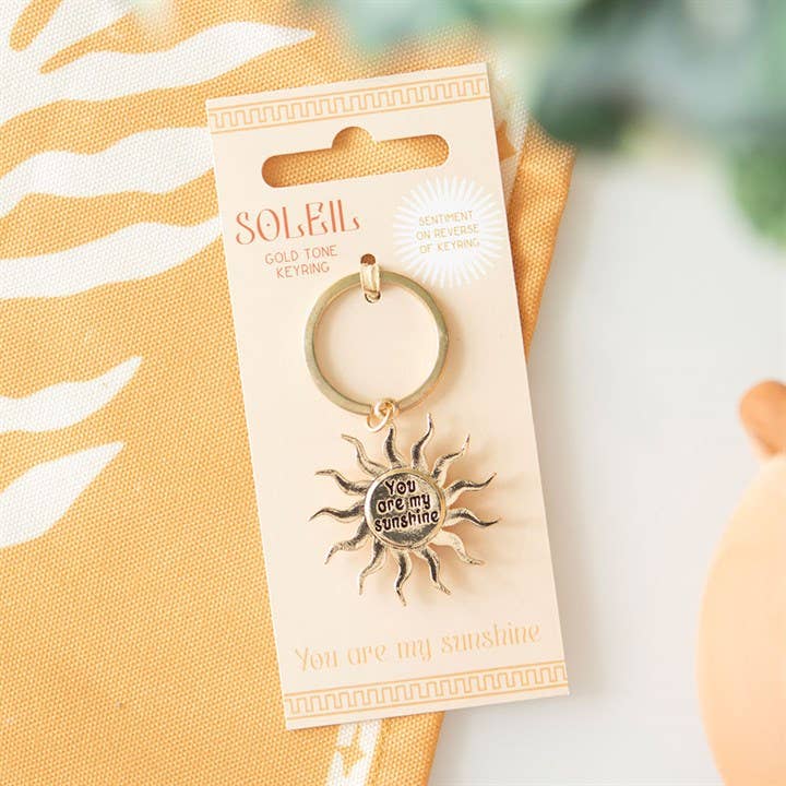 Something Different Wholesale - Gold Sun Keyring