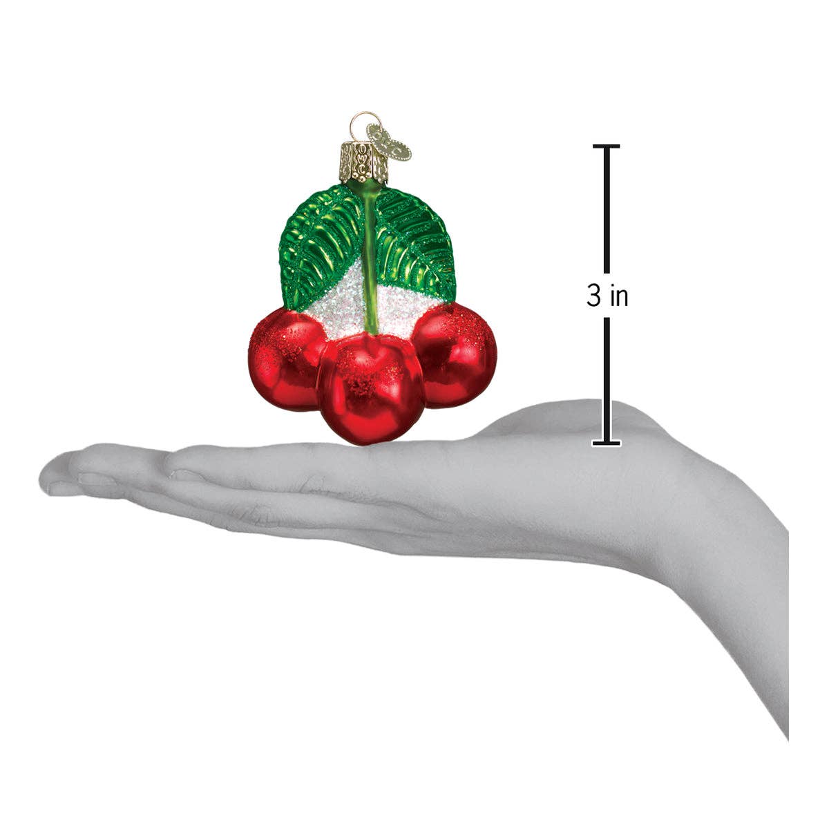 Old World Christmas - Cherries Ornament 3 X 2.25 X 1.75