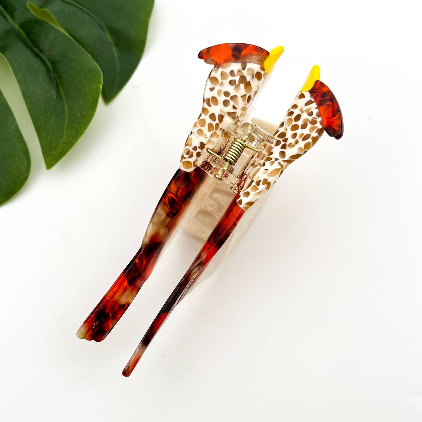 TheDivaSoap - Cute Bird Acetate Hair Claw Clip–Whimsical Animal-Inspired: Brown