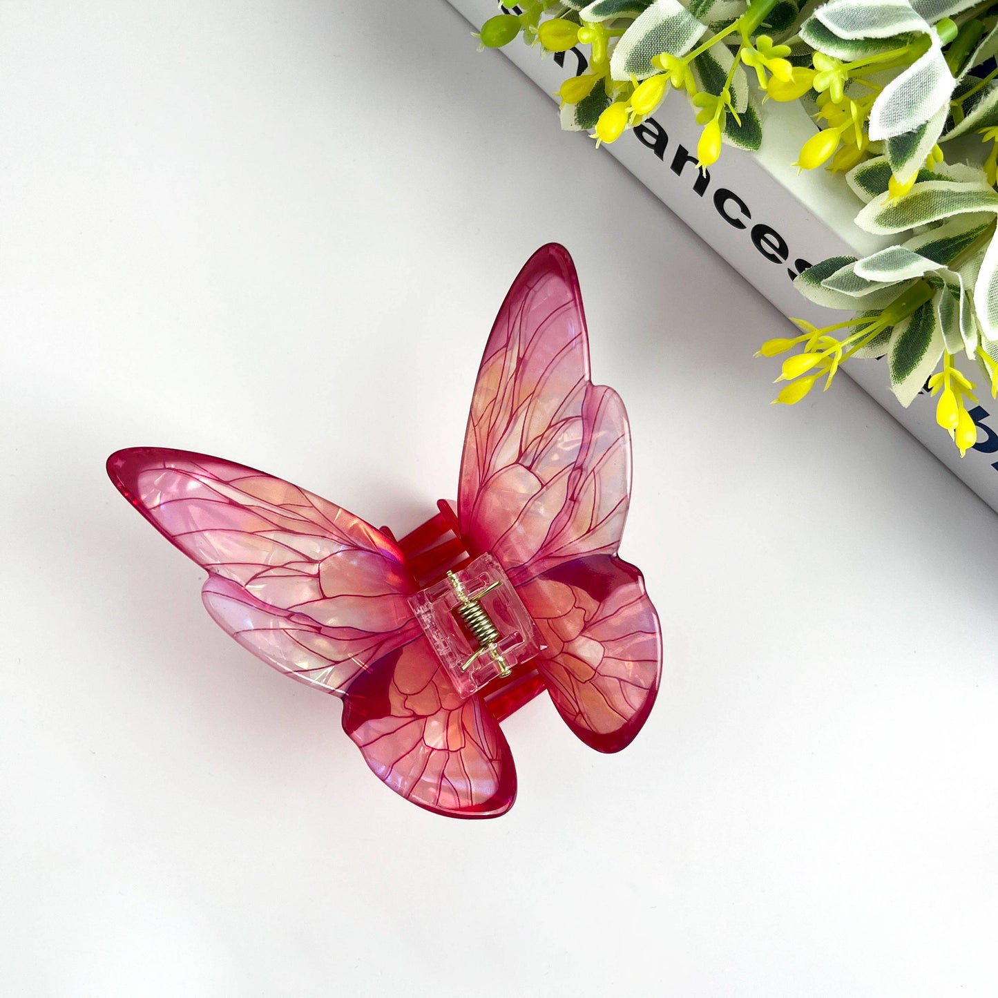 TheDivaSoap - Simulation Butterfly Hair Claw Clip, Spring Hair Clip: Green