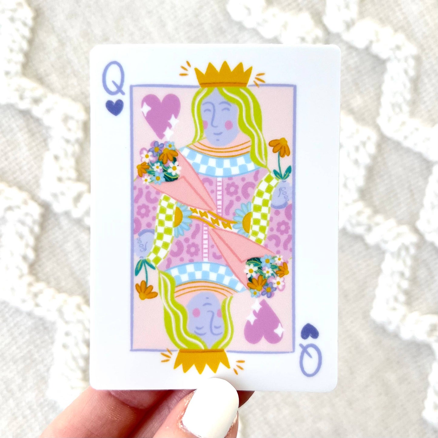 Elyse Breanne Design - Queen Card Sticker, 3.25x2.5in