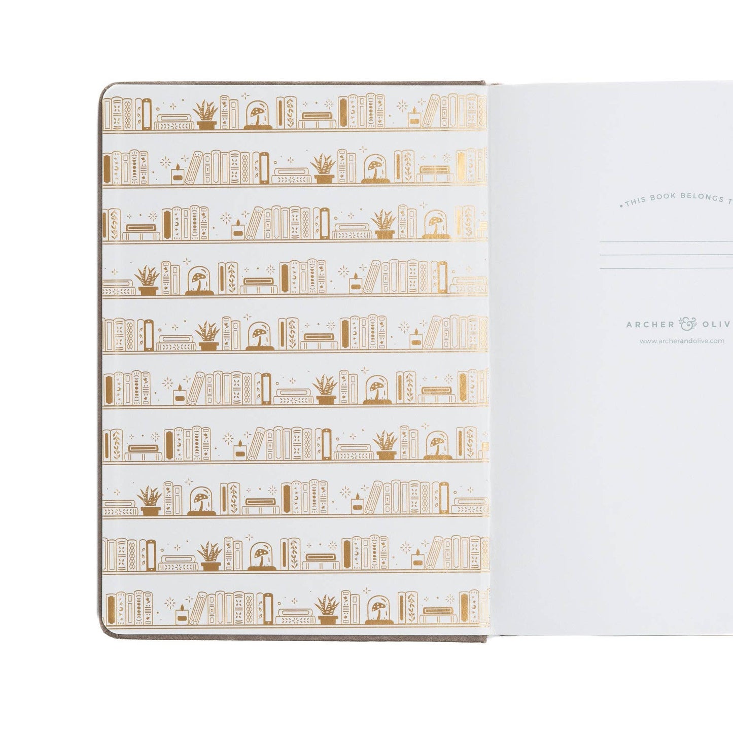 Archer and Olive - A5 Lined: Bookshelf