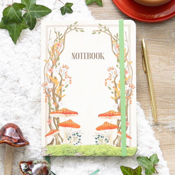 Something Different Wholesale - Enchanted Forest Mushroom A5 Notebook