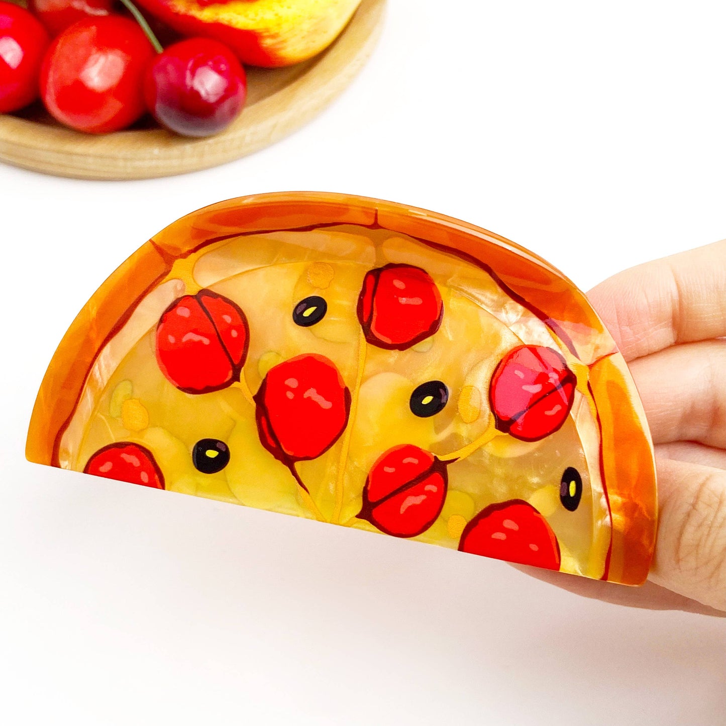 TheDivaSoap - Ham Pizza Hair Claw Clip