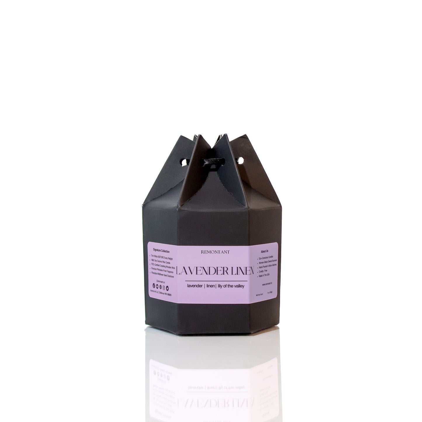 Lavender Linen Candle | Lavender ~ Linen ~ Lily of the Valley | Wood Wick Candle