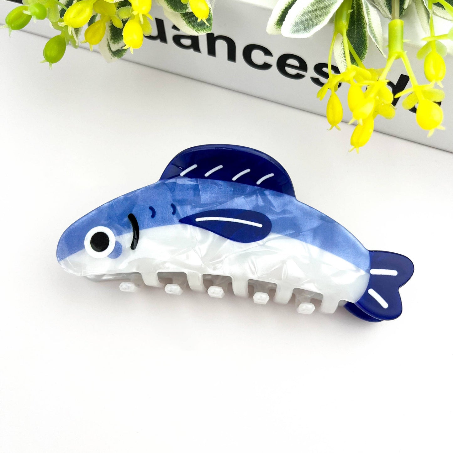 TheDivaSoap - Sardine Fish Claw Clip, Playful Marine Hair Accessory: Large