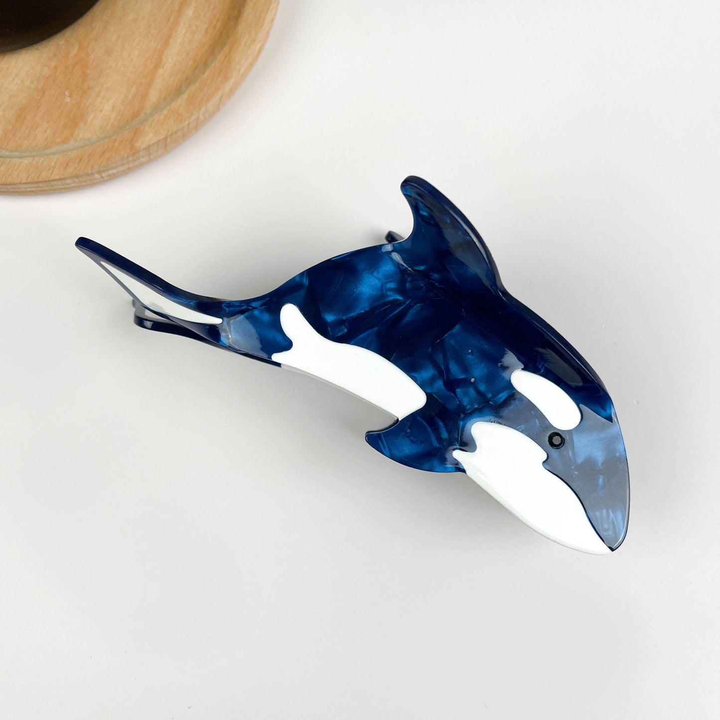 TheDivaSoap - Whale Hair Clip,Marine Animal Hair Clip: Black