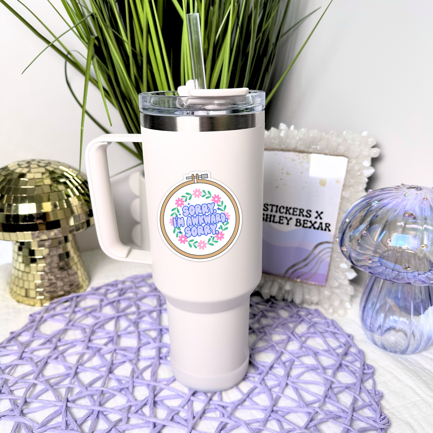 Stickers X Ashley Bexar - " When in doubt go to the bookstore "Book Bookish Books Funny Relatable Waterproof Vinyl Sticker
