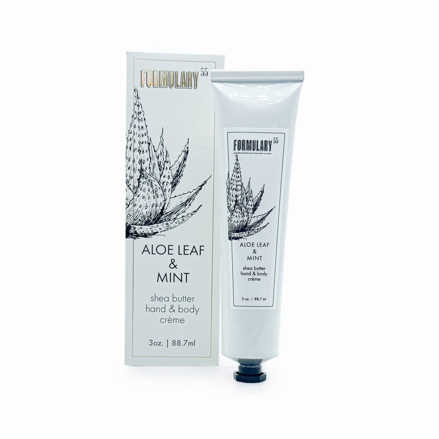 Formulary 55 - Aloe Leaf & Mint - Shea Butter Hand and Body Creme Tube