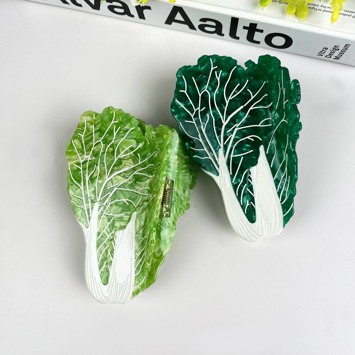 TheDivaSoap - Cabbage Claw Clip, Vegetable Hair Clip: Green