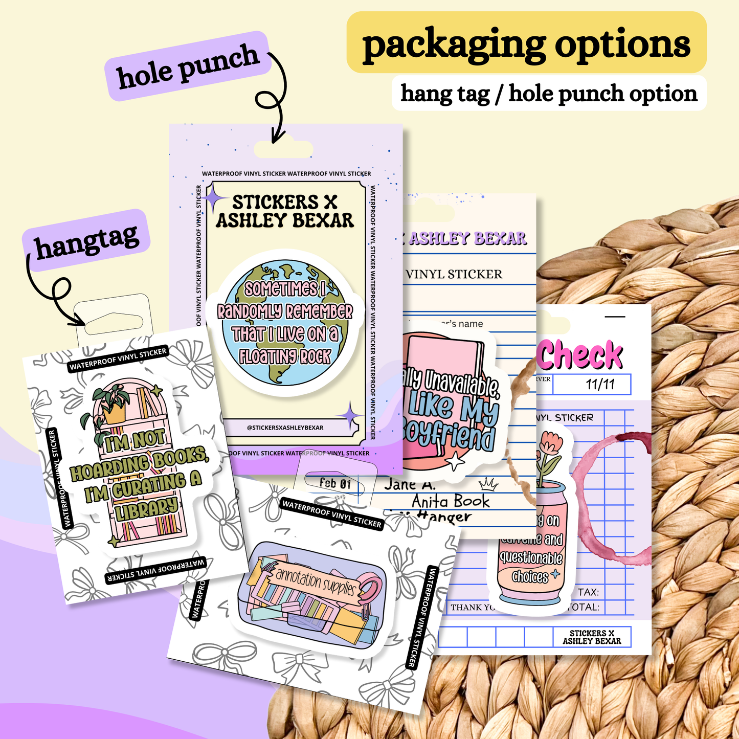 Stickers X Ashley Bexar -"Leave me alone to make silly little things"- Arts and Crafts Funny Hobby Waterproof Vinyl Sticker