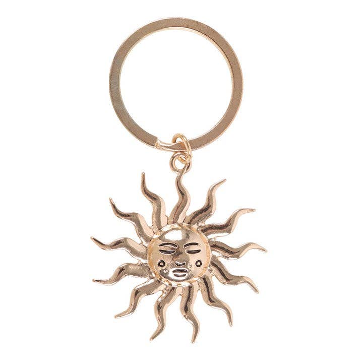 Something Different Wholesale - Gold Sun Keyring