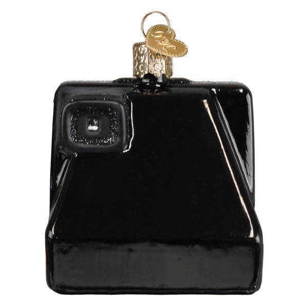 Old World Christmas - Polaroid Onestep Camera Ornament: 3.5 X 3.25 X 1.75