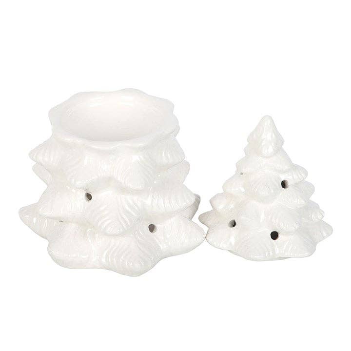 Something Different Wholesale - White Winter Fir Tree Oil Burner and Wax Warmer