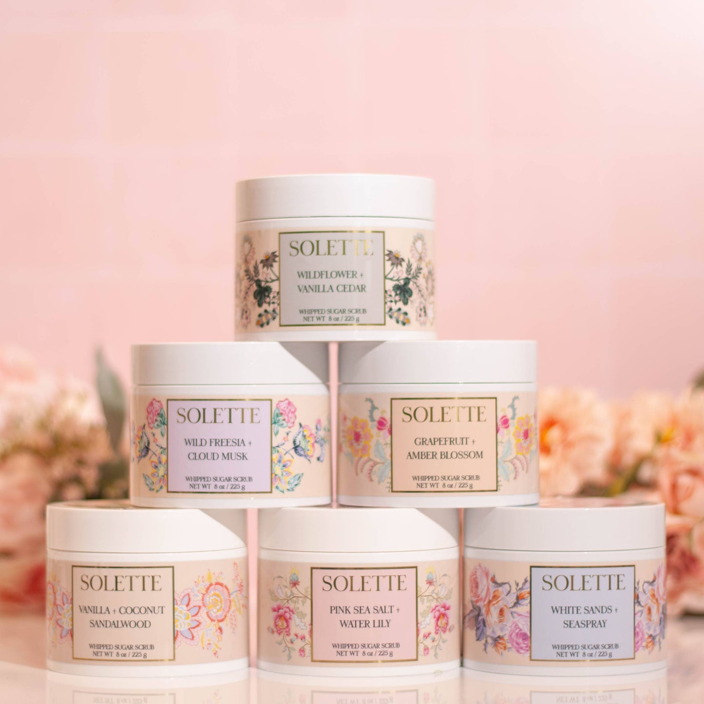 Solette - Vanilla + Coconut Sandalwood Whipped Sugar Scrub