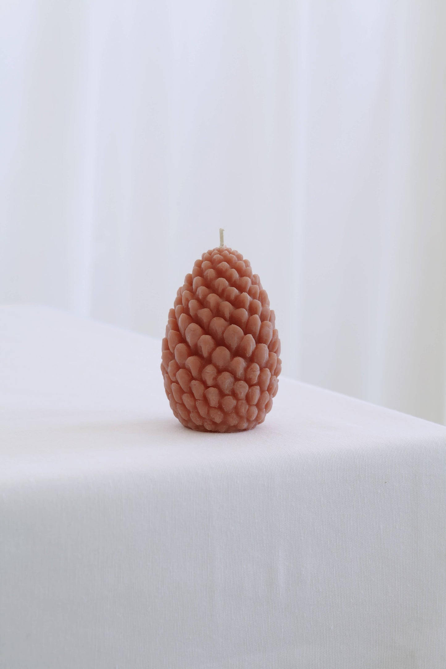 Mo&Co Home - Mo&Co Home Exclusive: Sculpted Beeswax Pine Cones | 2 Sizes: Large: H: 4" x D: 2 3/4"