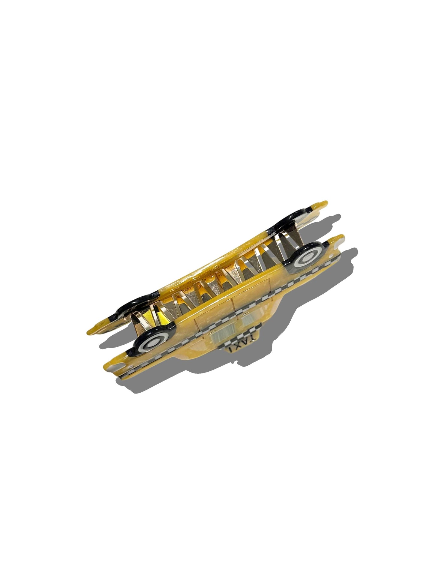 Solar Eclipse - Hand-painted Yellow Taxi Cab Claw Hair Clip | Eco-Friendly