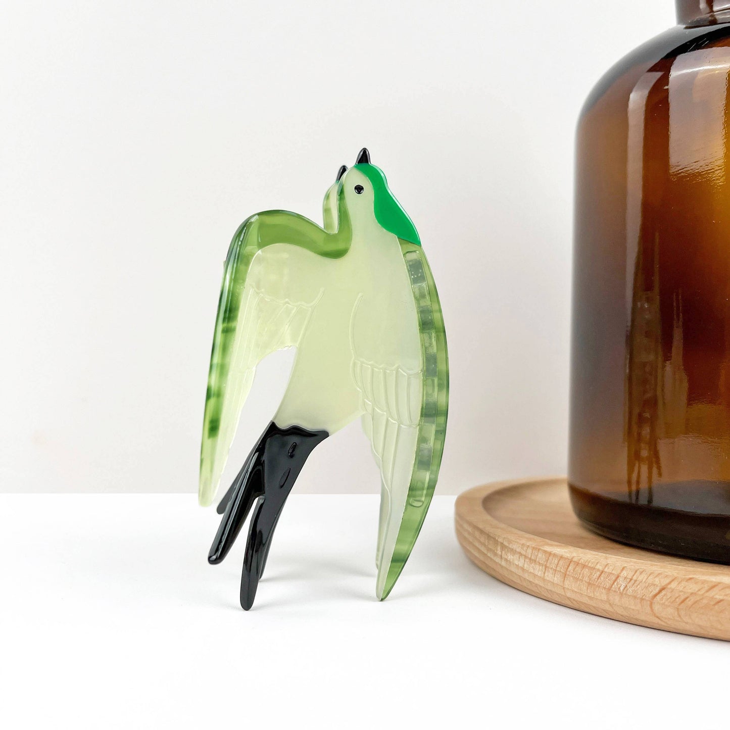 TheDivaSoap - Swallow Hair Clip, Acetate Claw Clip: Pink Small Clip