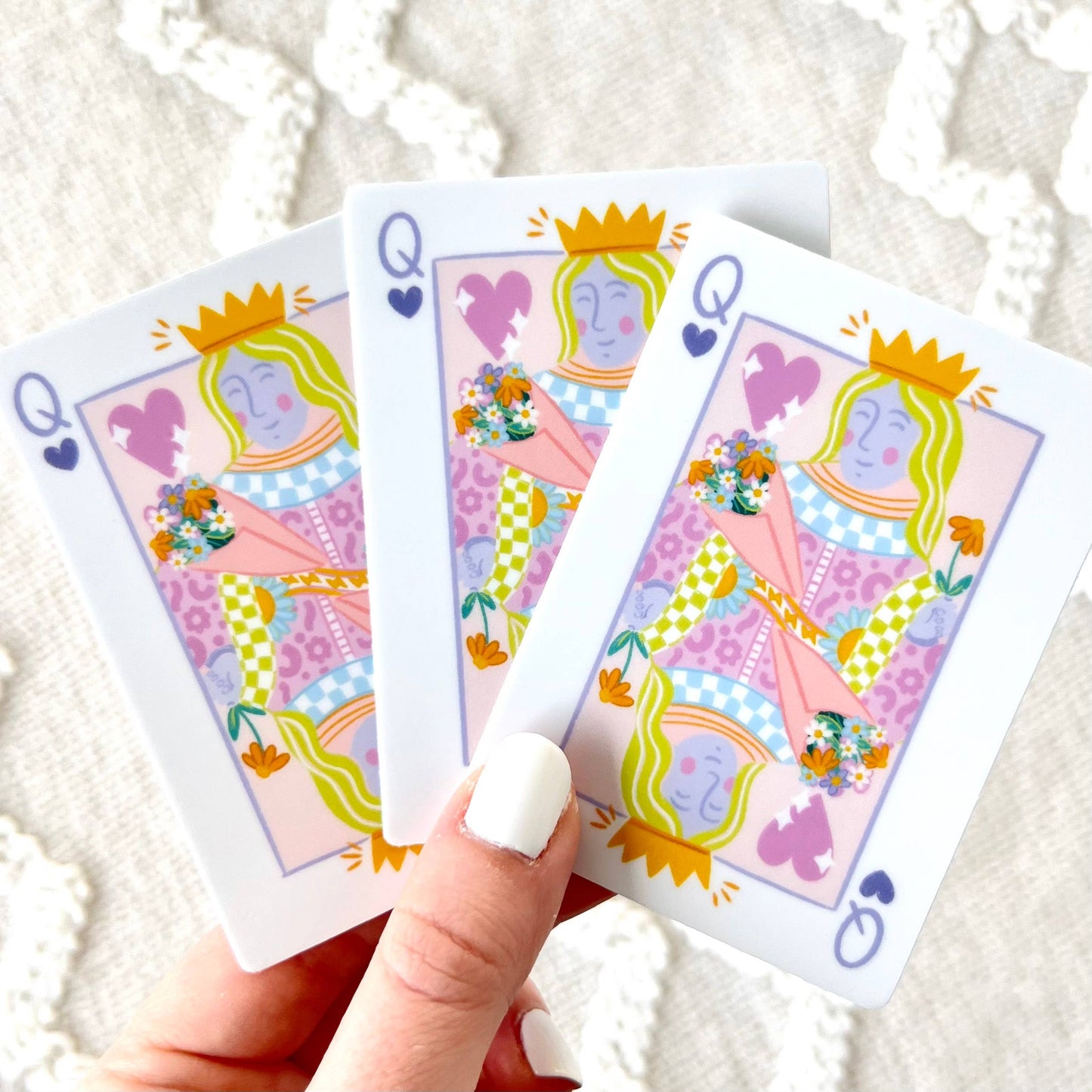 Elyse Breanne Design - Queen Card Sticker, 3.25x2.5in