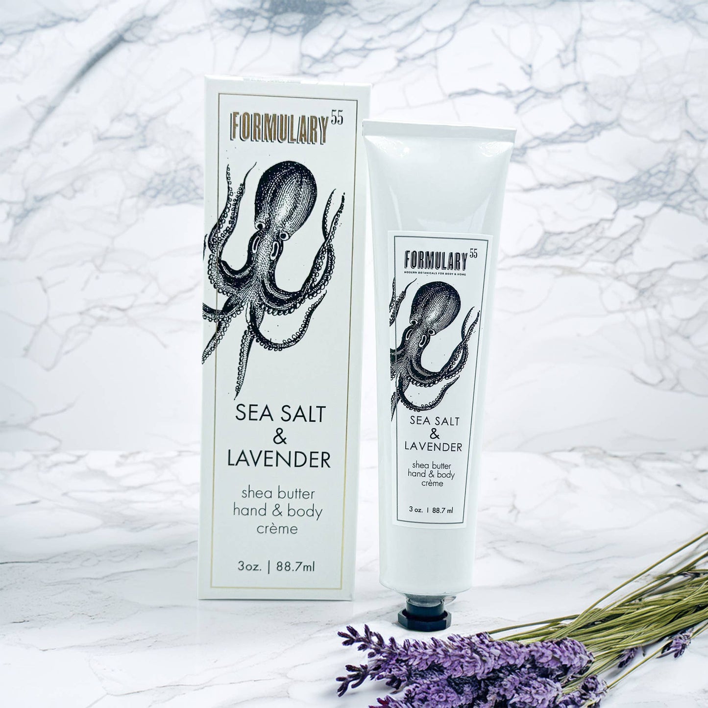 Formulary 55 - Sea Salt & Lavender - Shea Butter Hand & Body Creme Tube