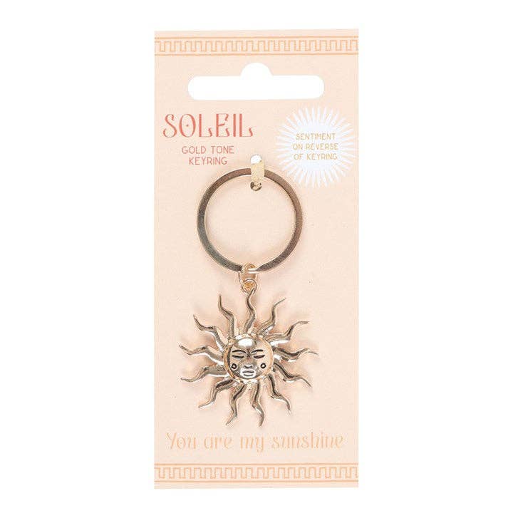 Something Different Wholesale - Gold Sun Keyring