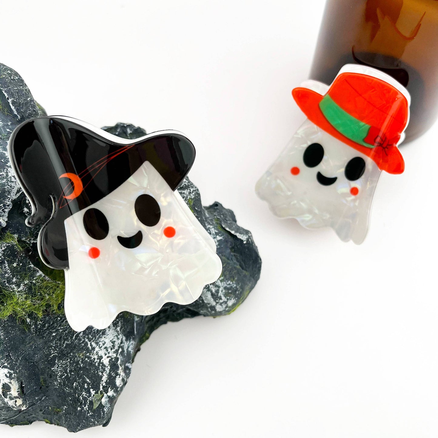 TheDivaSoap - Ghost Claw Clip, Funny Halloween Hair Clip: Black
