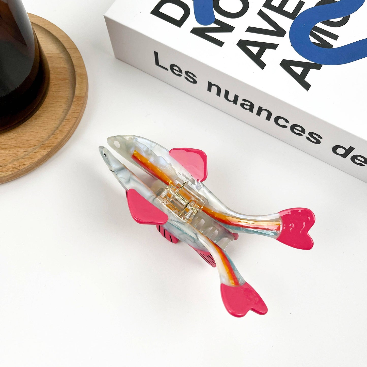 TheDivaSoap - Colorful Fish Hair Clip, Acetate Claw Clip